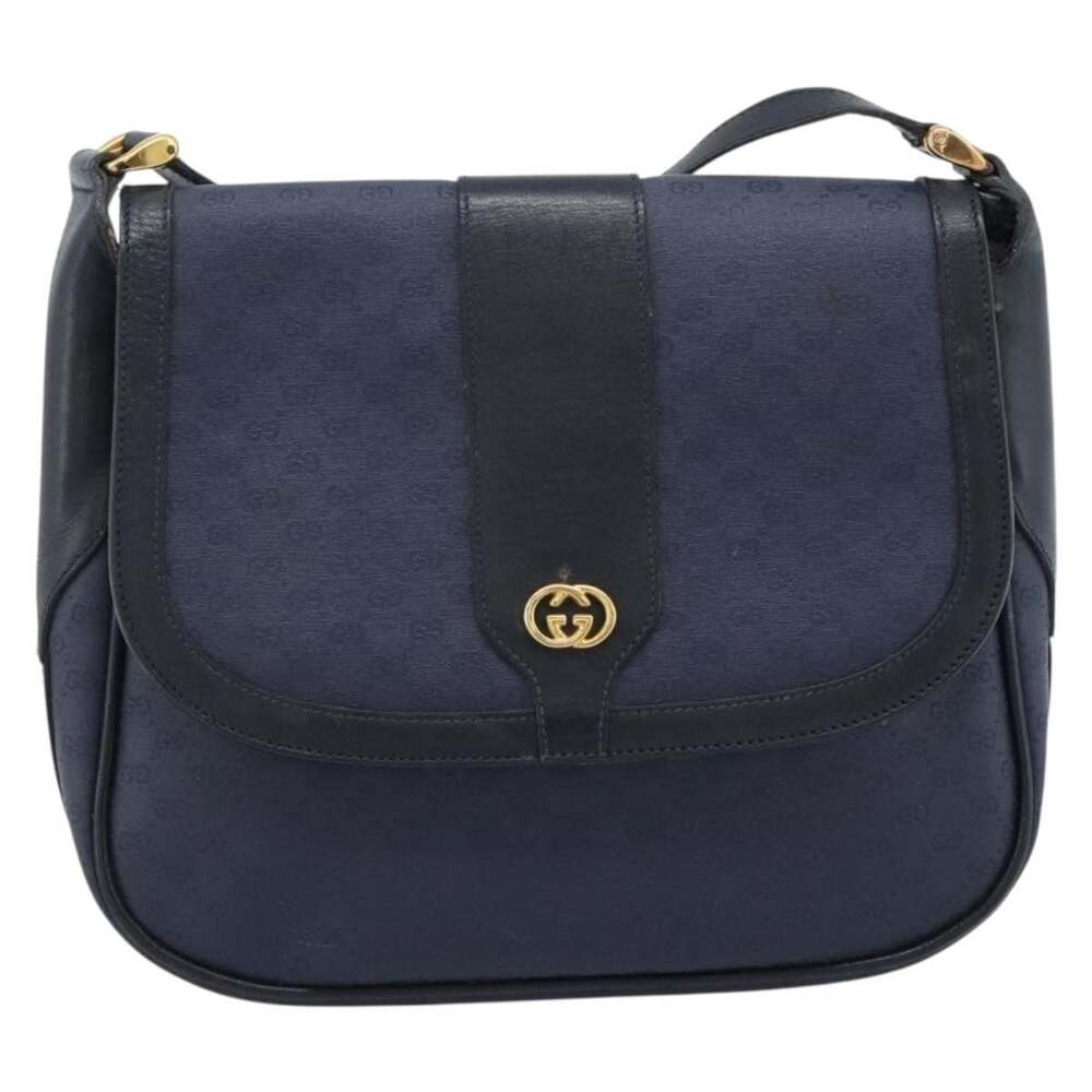 Gucci Micro GG Supreme Shoulder Bag 261 Blue